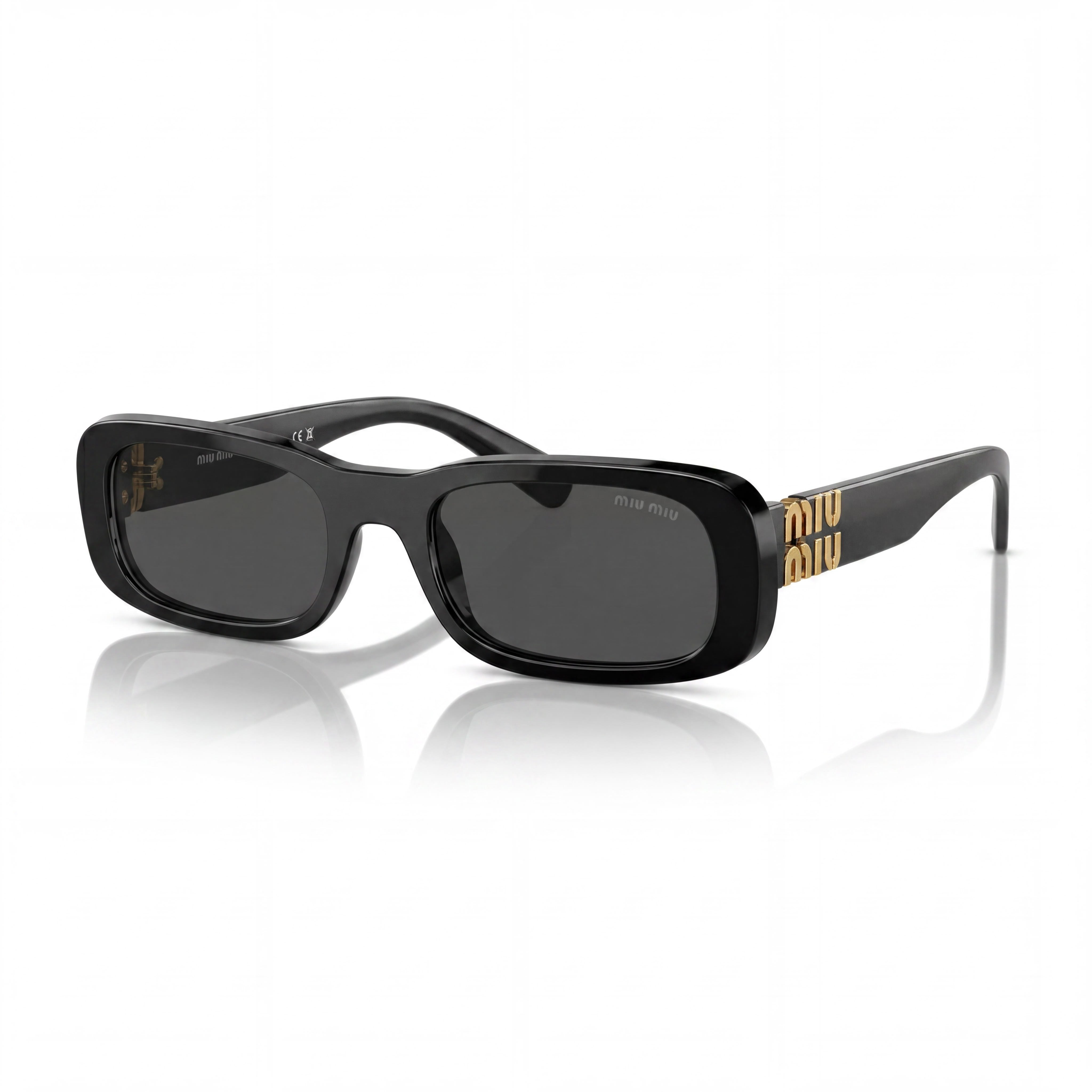 Miu Miu Sports Black Shield Polarized Sunglasses for Women, Photo 1
