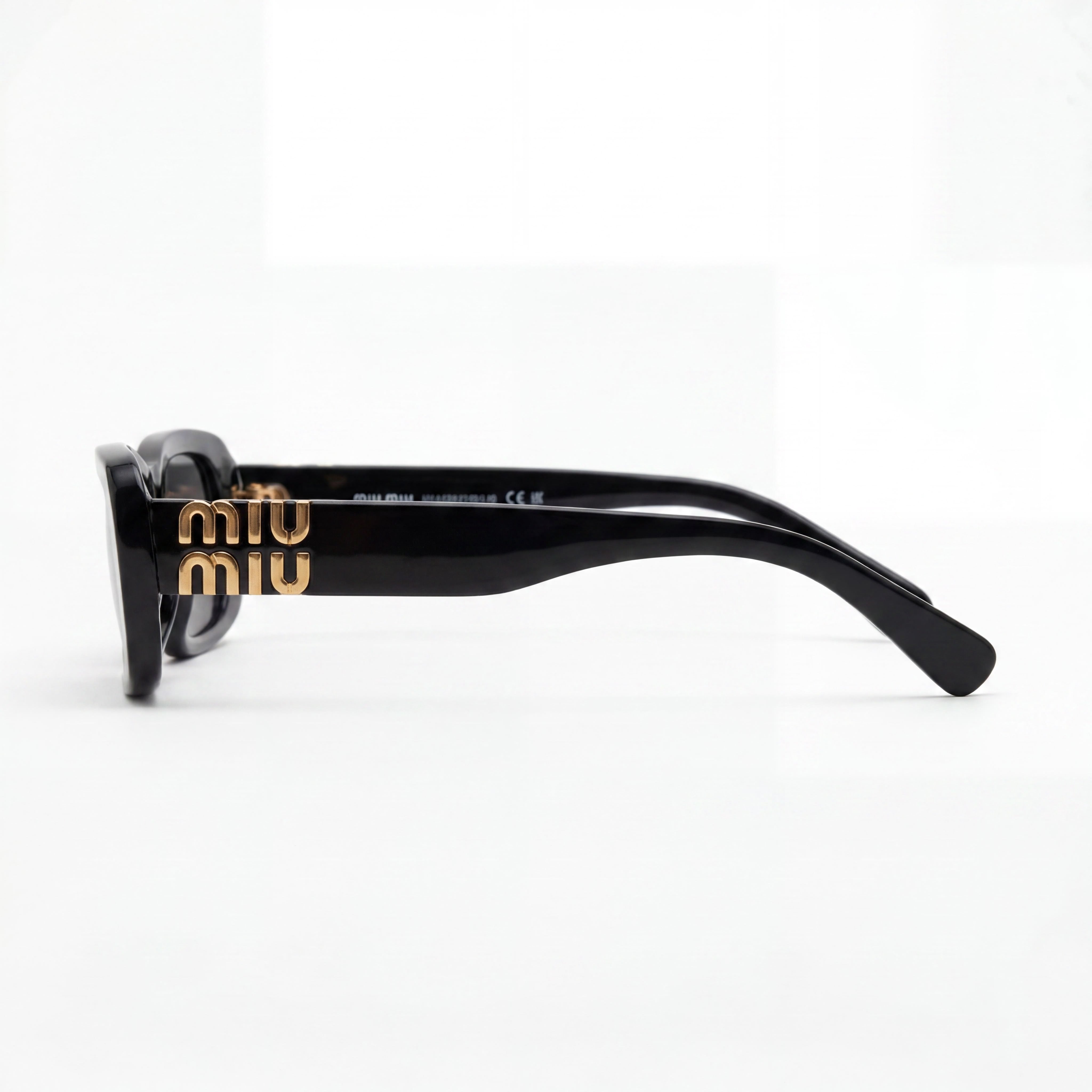 Miu Miu Sports Black Shield Polarized Sunglasses for Women, Photo 3