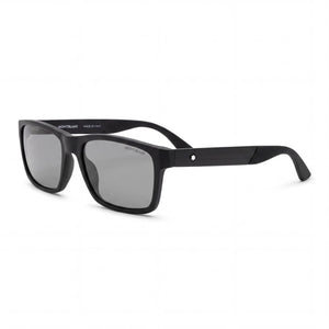 Montblanc 30014585005 Black Rectangle Sunglasses for Men, Black lens