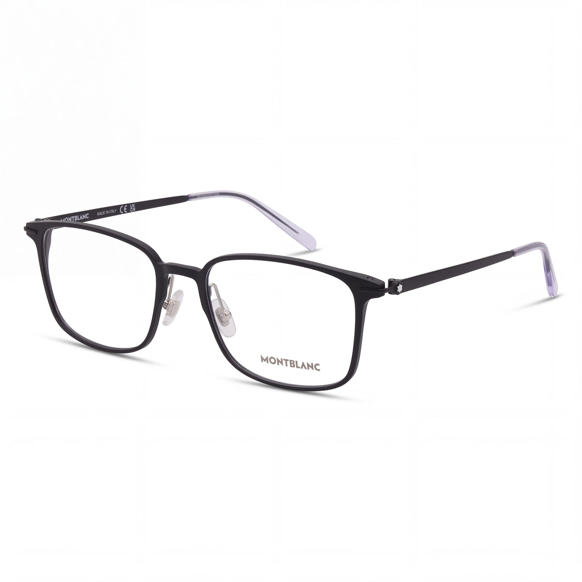Montblanc MB0196OK-001 Black Rectangle Eyeglasses for Men, Photo 1