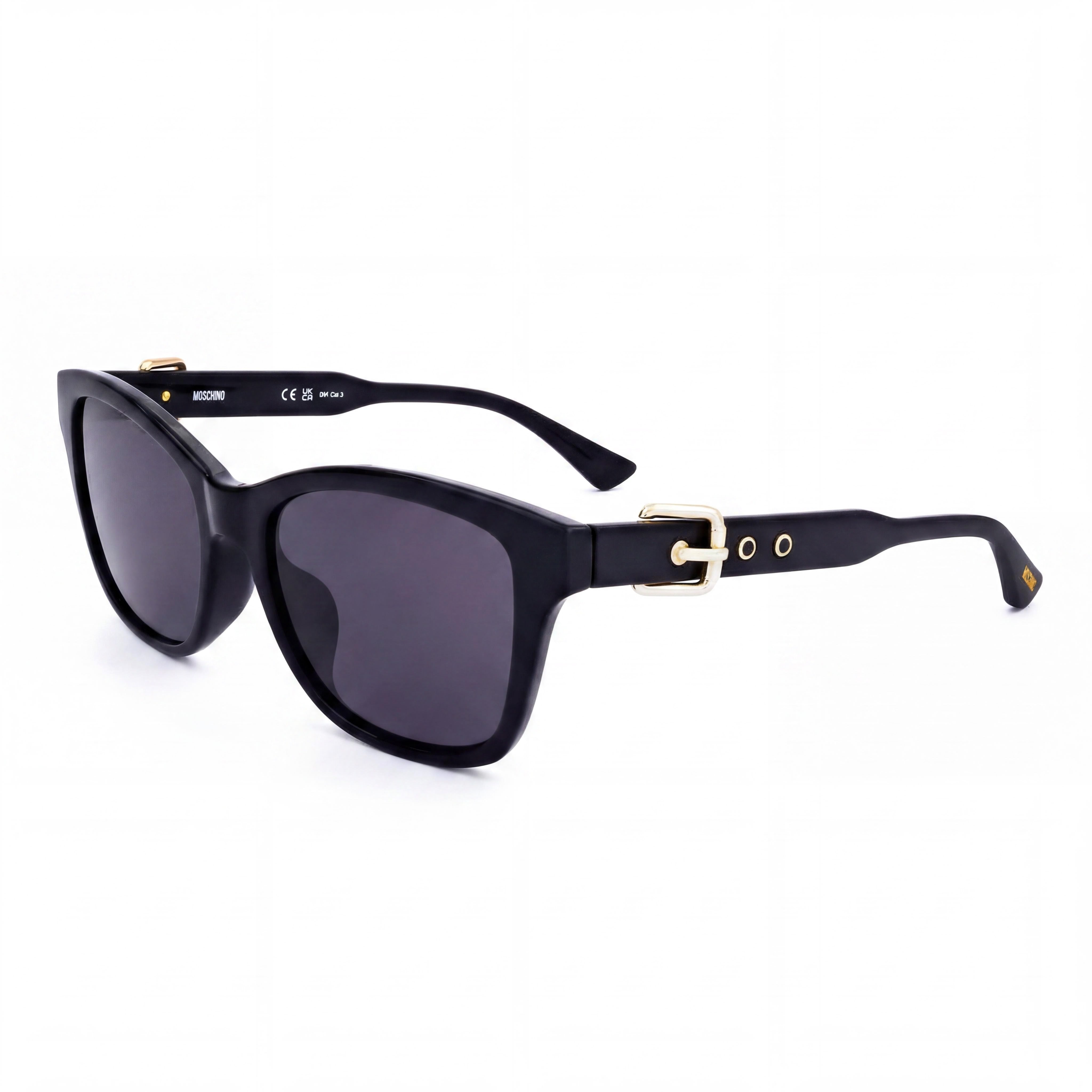 Moschino Black Rectangle Sunglasses for Women, 55mm, Photo 1