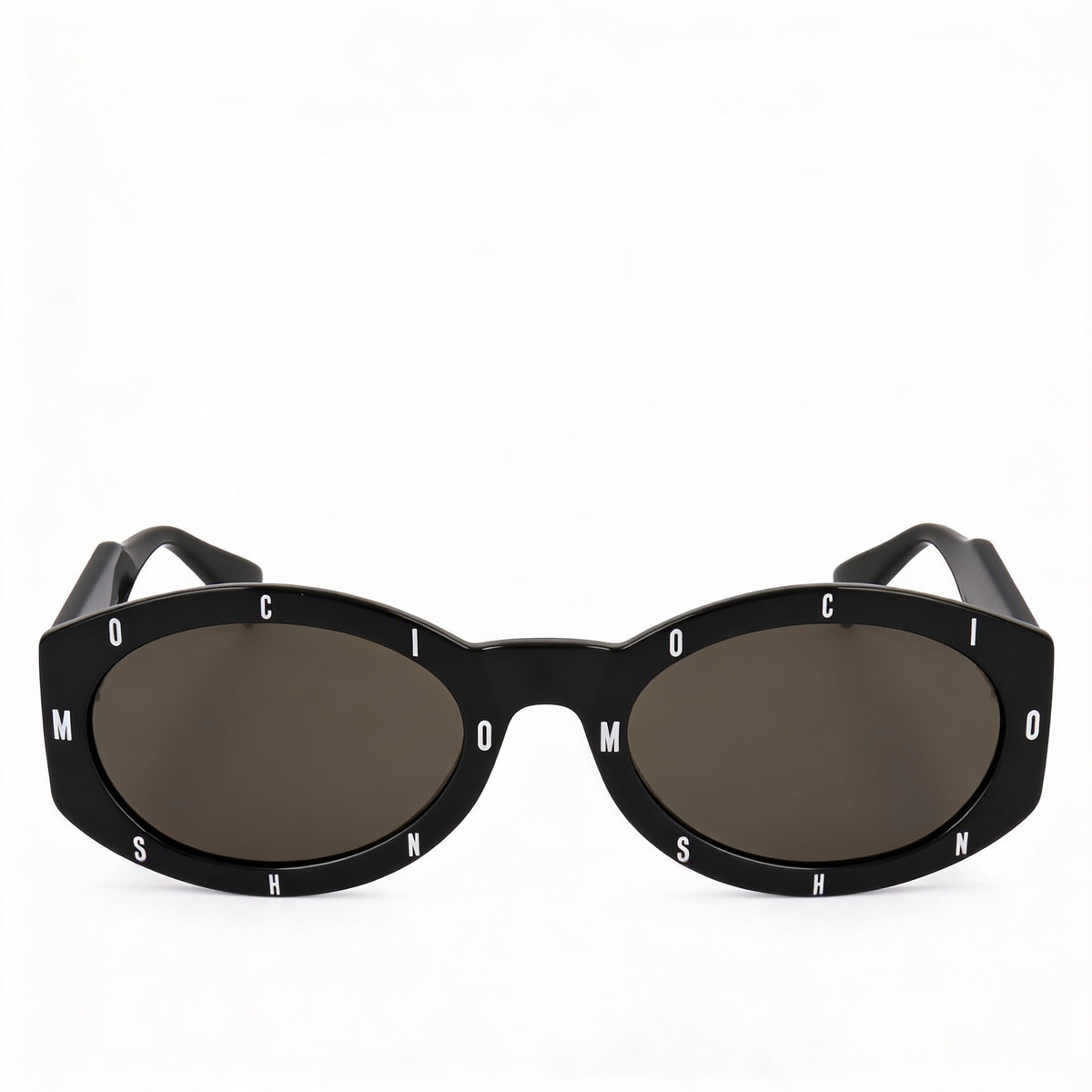 Moschino MOS141/S Black/Dark Grey Shield Sunglasses for Women, 55mm, Photo 2