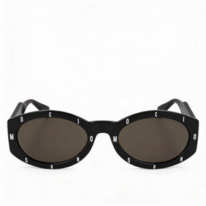 Moschino Shield Sunglasses for Women — front view, cellulose propionate frame