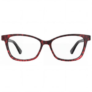 Moschino Rectangle Eyeglasses for Women — front view, Plastic
