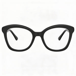 Moschino Casual Butterfly Eyeglasses for Women — front view, CELLULOSE PROP. INJ