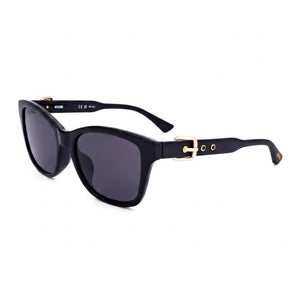 Moschino Casual Black Square Sunglasses for Women, Polarized lens