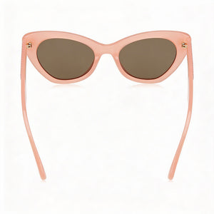 Moschino Casual Cat Eye Sunglasses Women — side view, Non-Polarized Grey lens