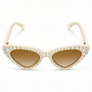 Moschino Classic Cat Eye Sunglasses for Women — front view, Acetate frame