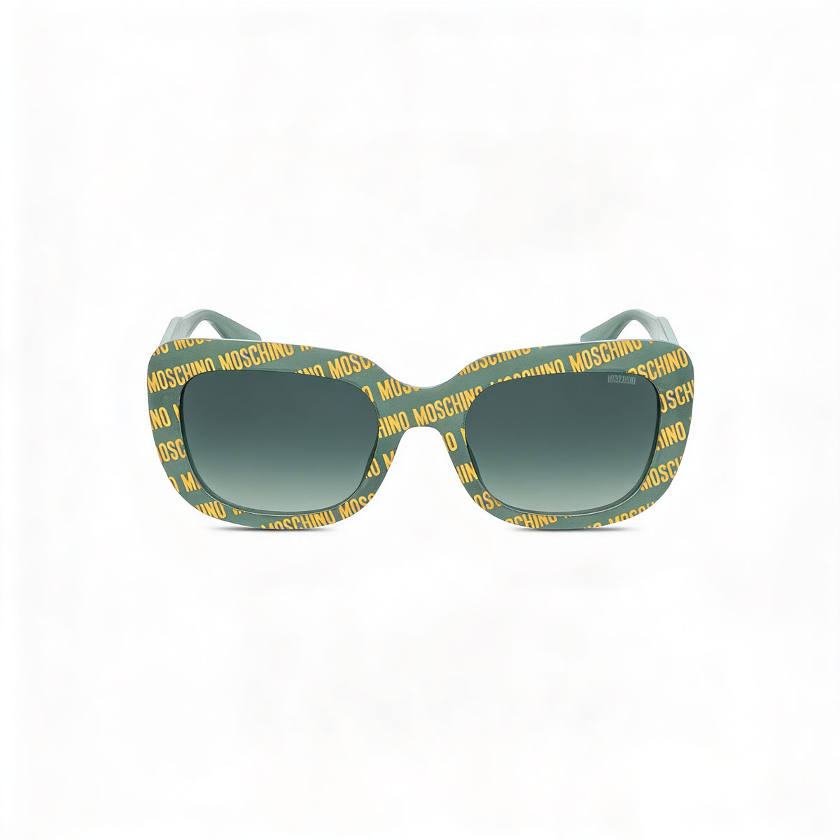 Moschino Green Pattern Rectangle Sunglasses for Women, 53mm, Photo 2