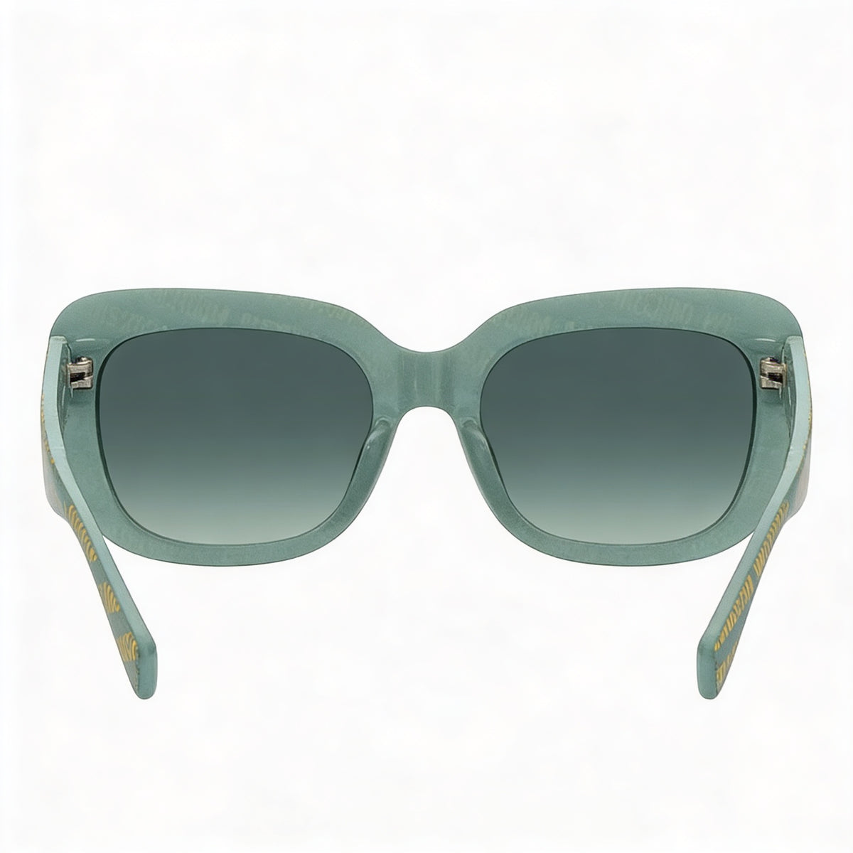 Moschino Green Pattern Rectangle Sunglasses for Women, 53mm, Photo 3