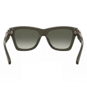 Moschino Square Sunglasses for Women — interior view, Non-Polarized lens detail