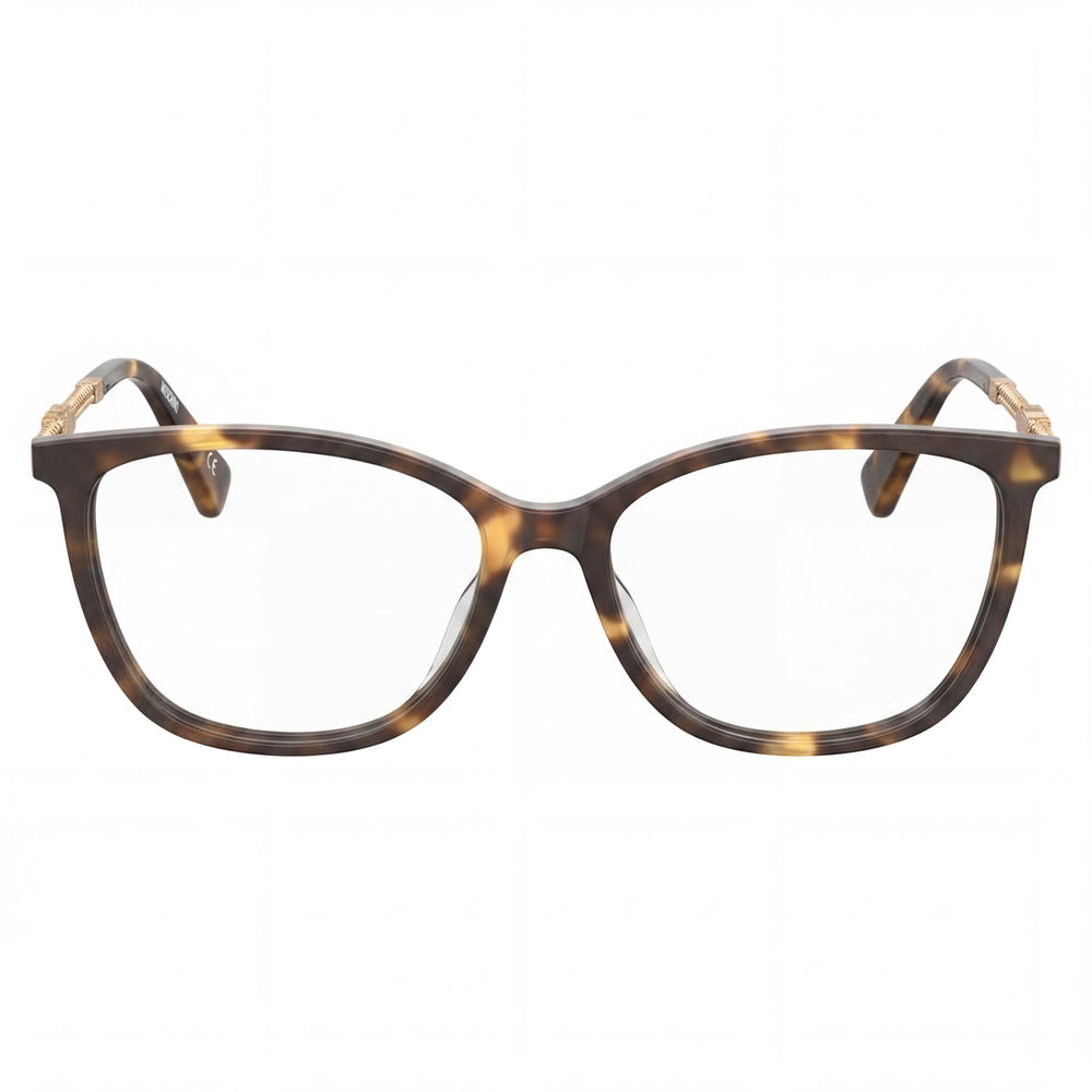 Moschino Rectangle Eyeglasses for Women — front view, Acetate