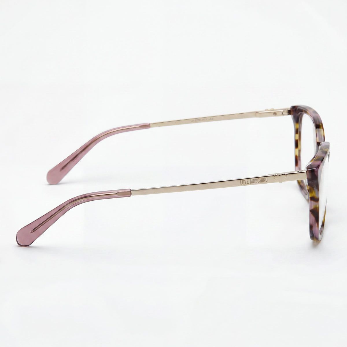 Moschino Havanaa Pink Rectangle Eyeglasses for Women, Acetate 52mm, Photo 2