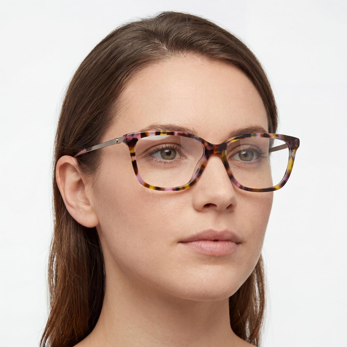 Moschino Havanaa Pink Rectangle Eyeglasses for Women, Acetate 52mm, Photo 3