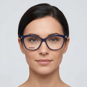 Moschino MOL506 Blue Eyeglasses Women — lifestyle wear, office and reading
