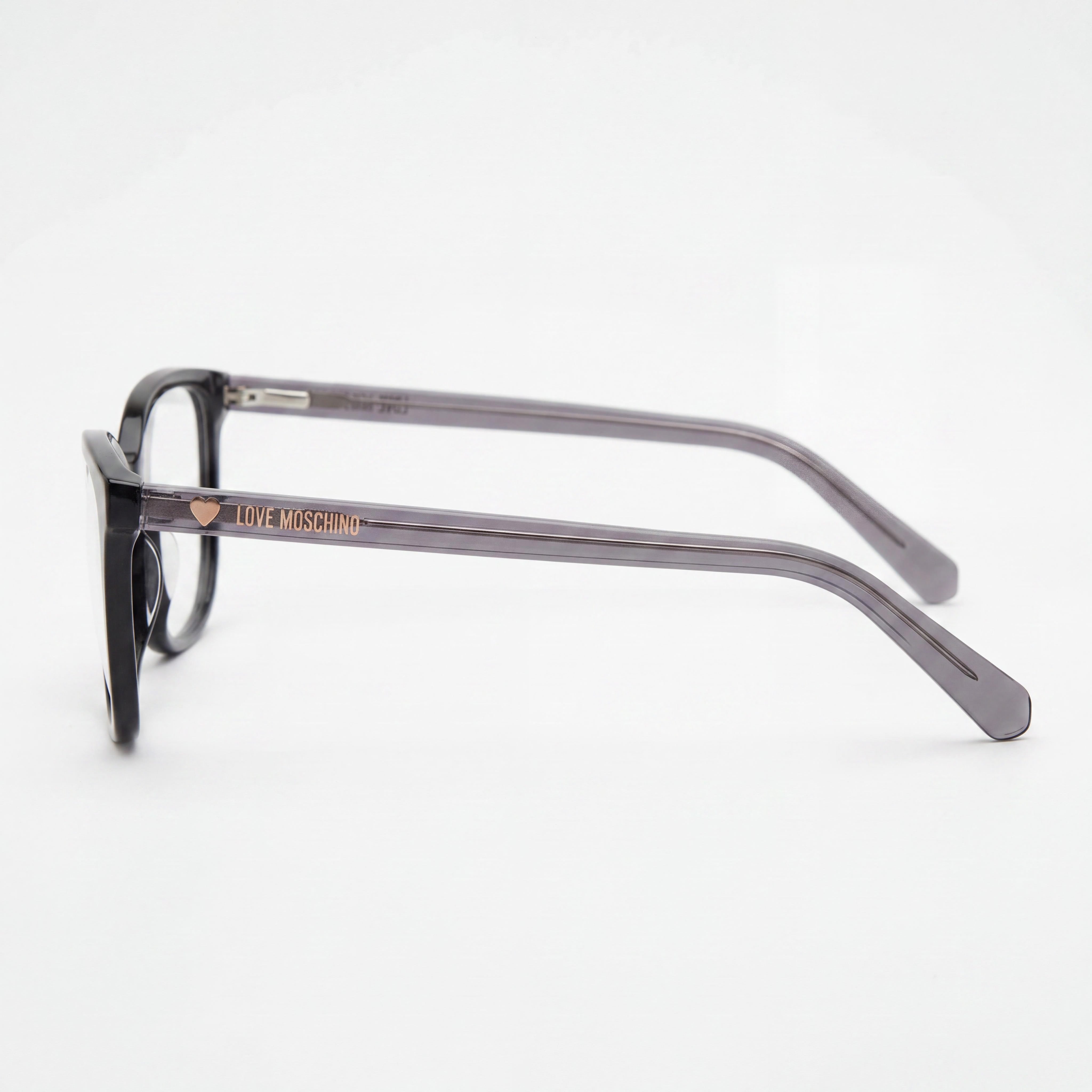Moschino MOL546 Black Rectangle Eyeglasses for Women, Plastic 57mm, Photo 2