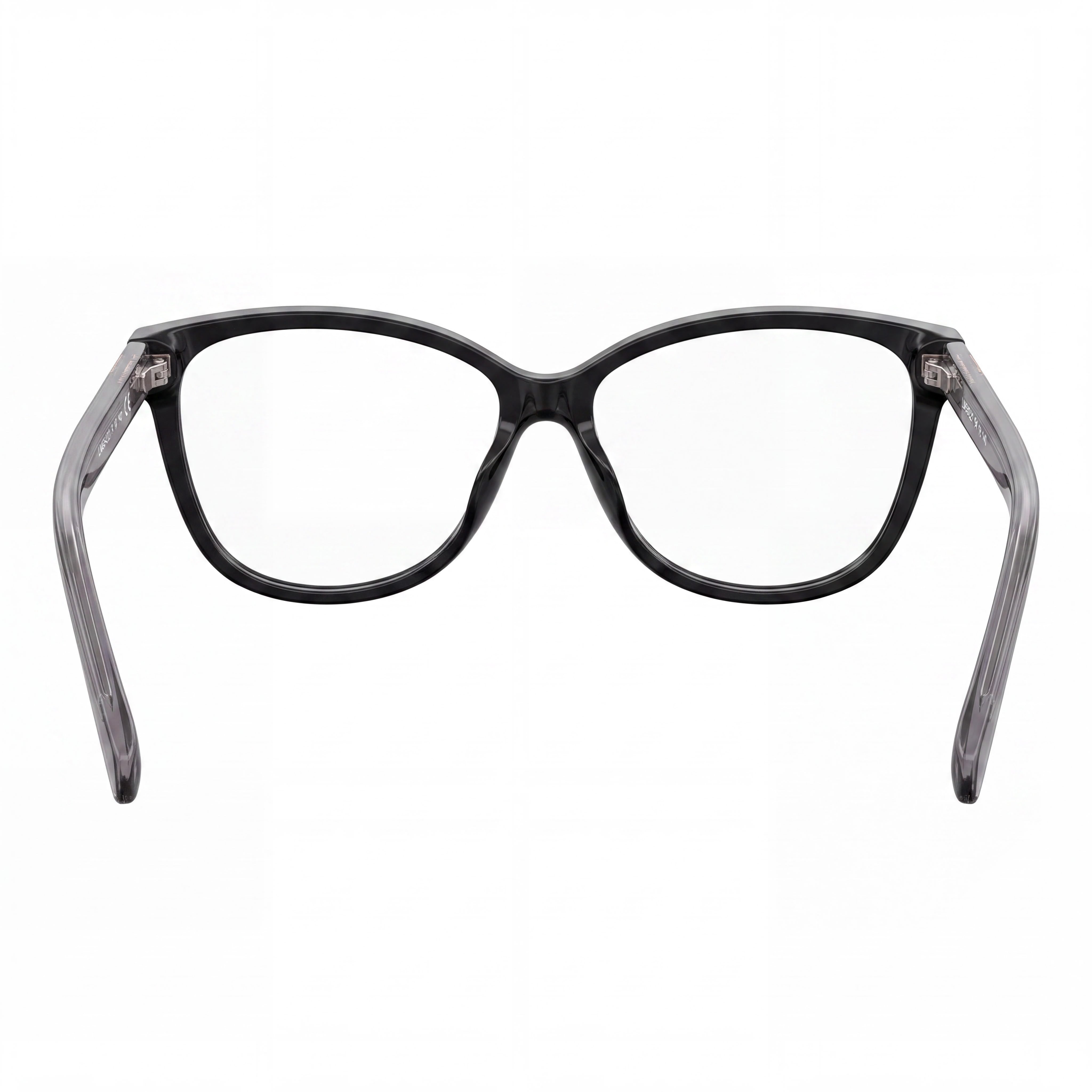 Moschino MOL546 Black Rectangle Eyeglasses for Women, Plastic 57mm, Photo 3