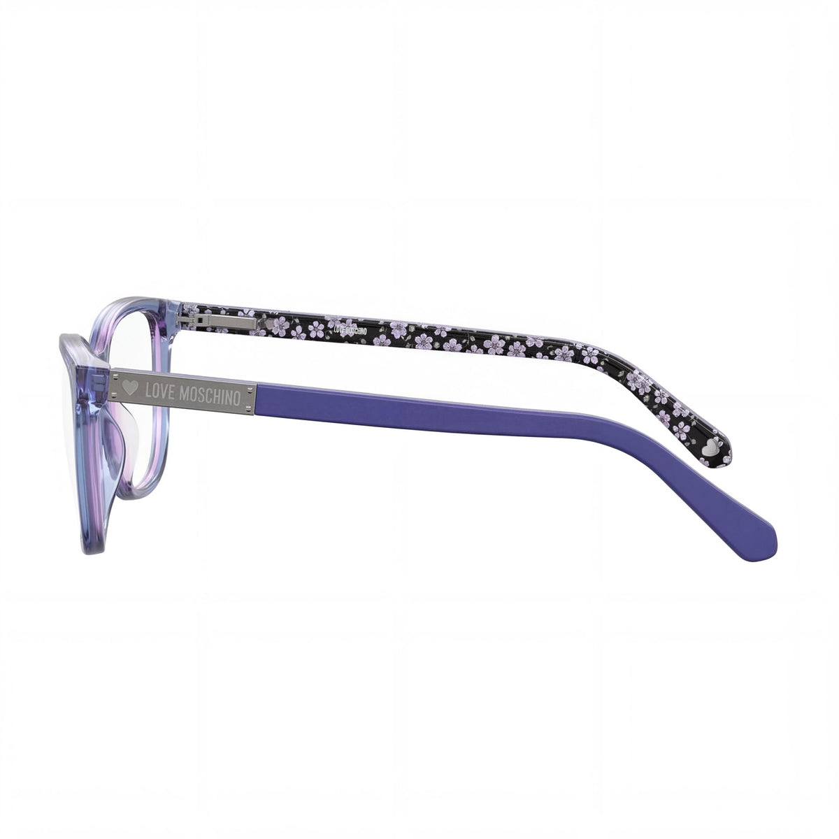 Moschino Mol575 Blue Rectangle Eyeglasses for Women, 53mm, Photo 3