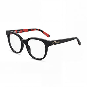 Moschino MOL599 Black Oval Eyeglasses for Women, Acetate frame