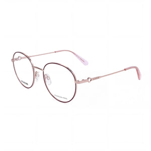 Moschino MOL613 Gold Round Eyeglasses for Women, Alloy Steel frame