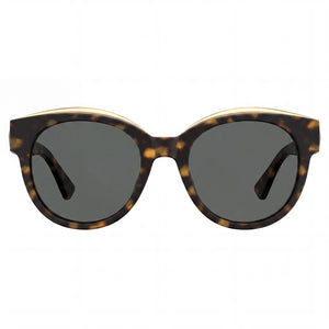 Moschino Mos 33/S Oval Sunglasses for Women — front view, Metal frame