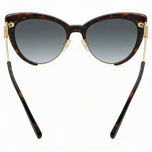 Moschino Mos040/S Cat Eye Sunglasses Women — side view, Non-Polarized Dark Grey lens