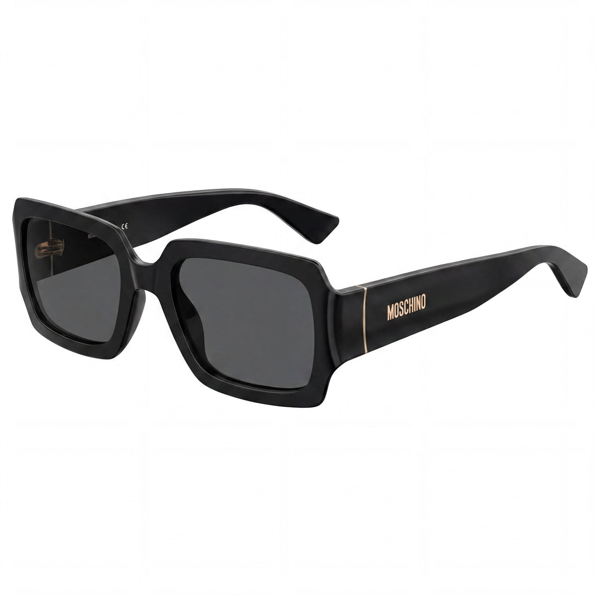 Moschino MOS063/S Gafas de Sol Rectangulares Negras para Mujer, 53mm, Photo 1