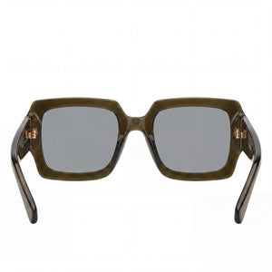 Moschino MOS063/S Square Sunglasses for Women — interior view, Non-Polarized lens detail