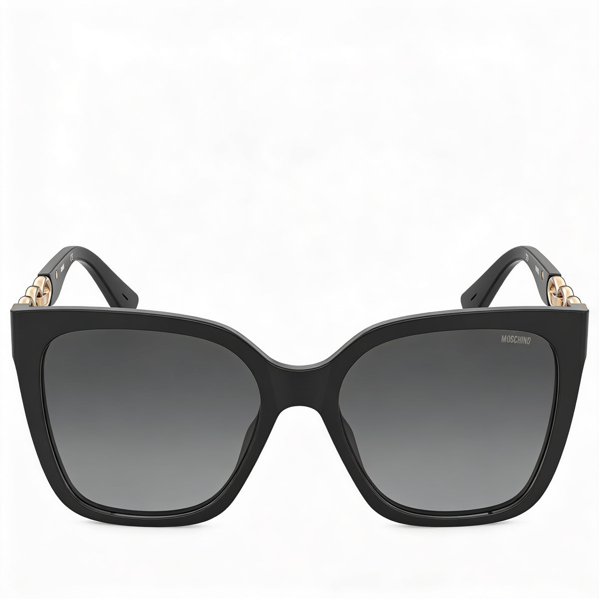 Moschino MOS098/S Black/Dark Gray Square Sunglasses for Women, 55mm, Photo 2