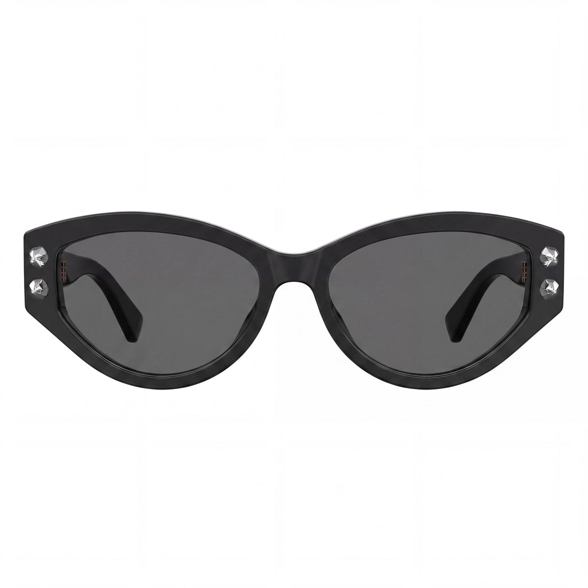 Gafas de sol para mujer Moschino MOS109/S ojo de gato, negras/gris oscuro, 55 mm, Photo 2
