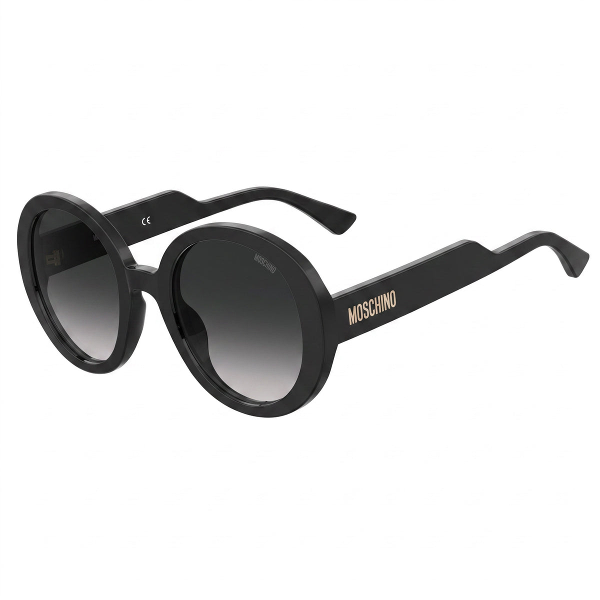 Gafas de sol redondas para mujer Moschino Mos125/S negras, 52 mm, Photo 1