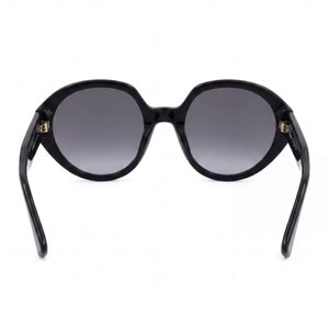 Moschino Mos126/S Oval Sunglasses Women — side view, Non-Polarized Dark Grey Shaded lens