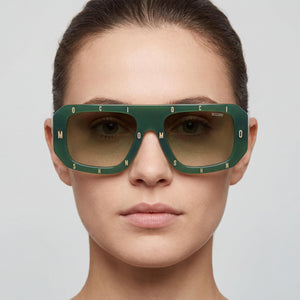 Moschino Mos129/s Rectangle Sunglasses for Women — interior view, Non-Polarized lens detail