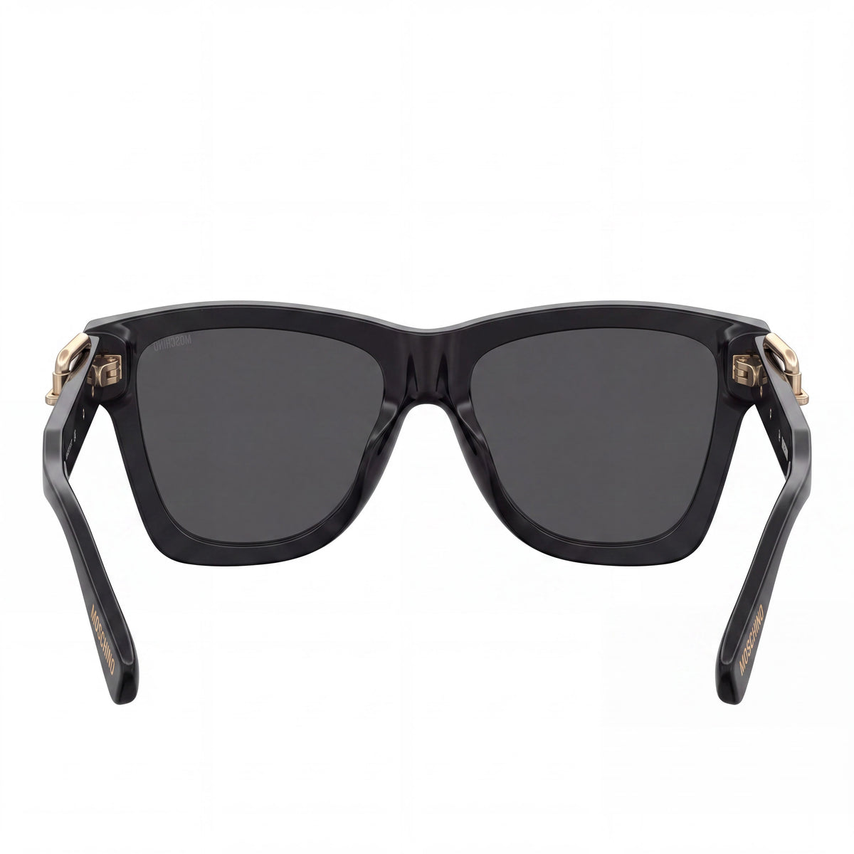 Gafas de sol cuadradas Moschino MOS131/S para mujer, negras/gris oscuro, 54 mm, Photo 2