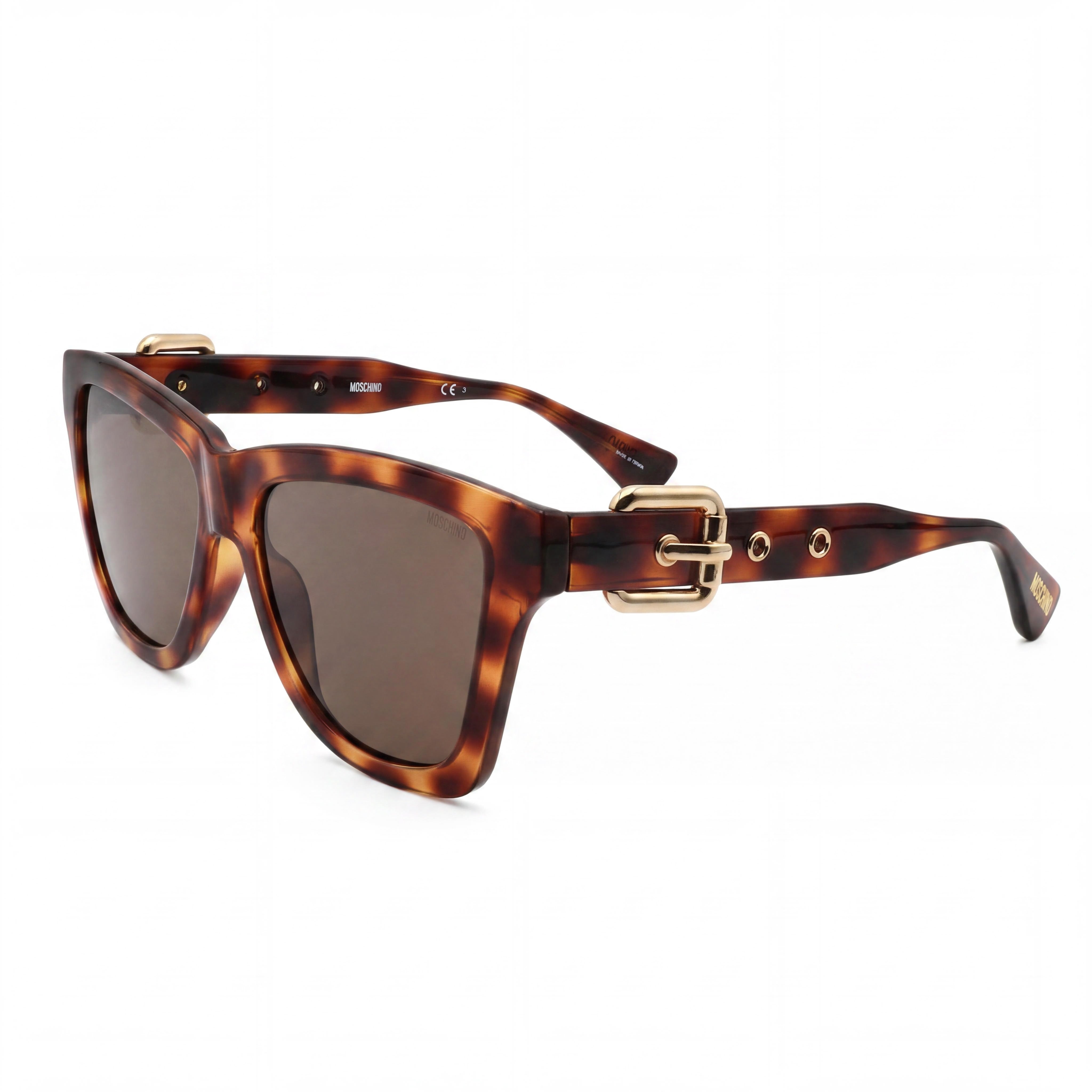 Moschino MOS131/S Gafas de Sol Rectangulares Marrón Oscuro para Mujer, 54mm, Photo 1