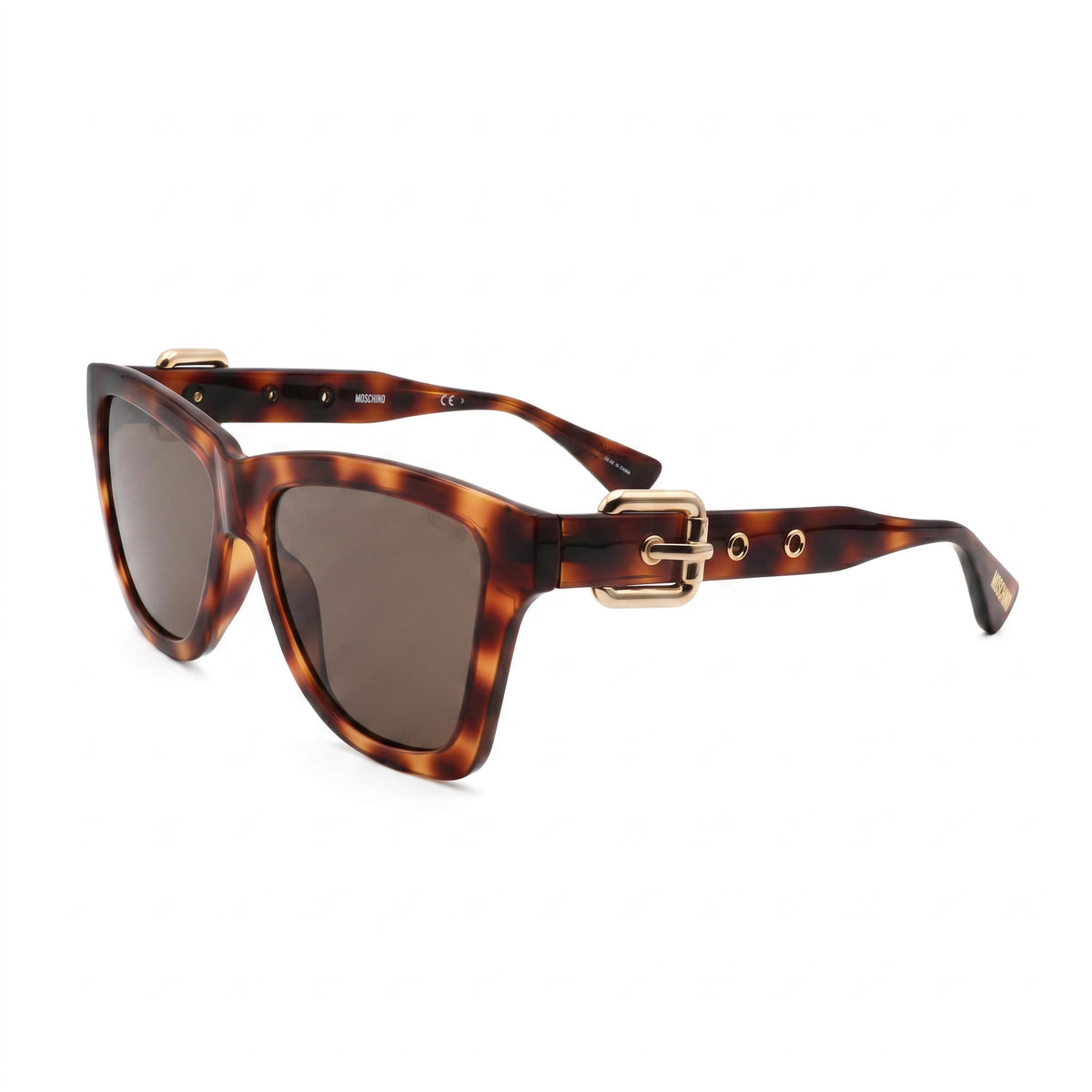 Moschino Dark Havana Brown Cat Eye Sunglasses for Women, 54mm, Photo 1