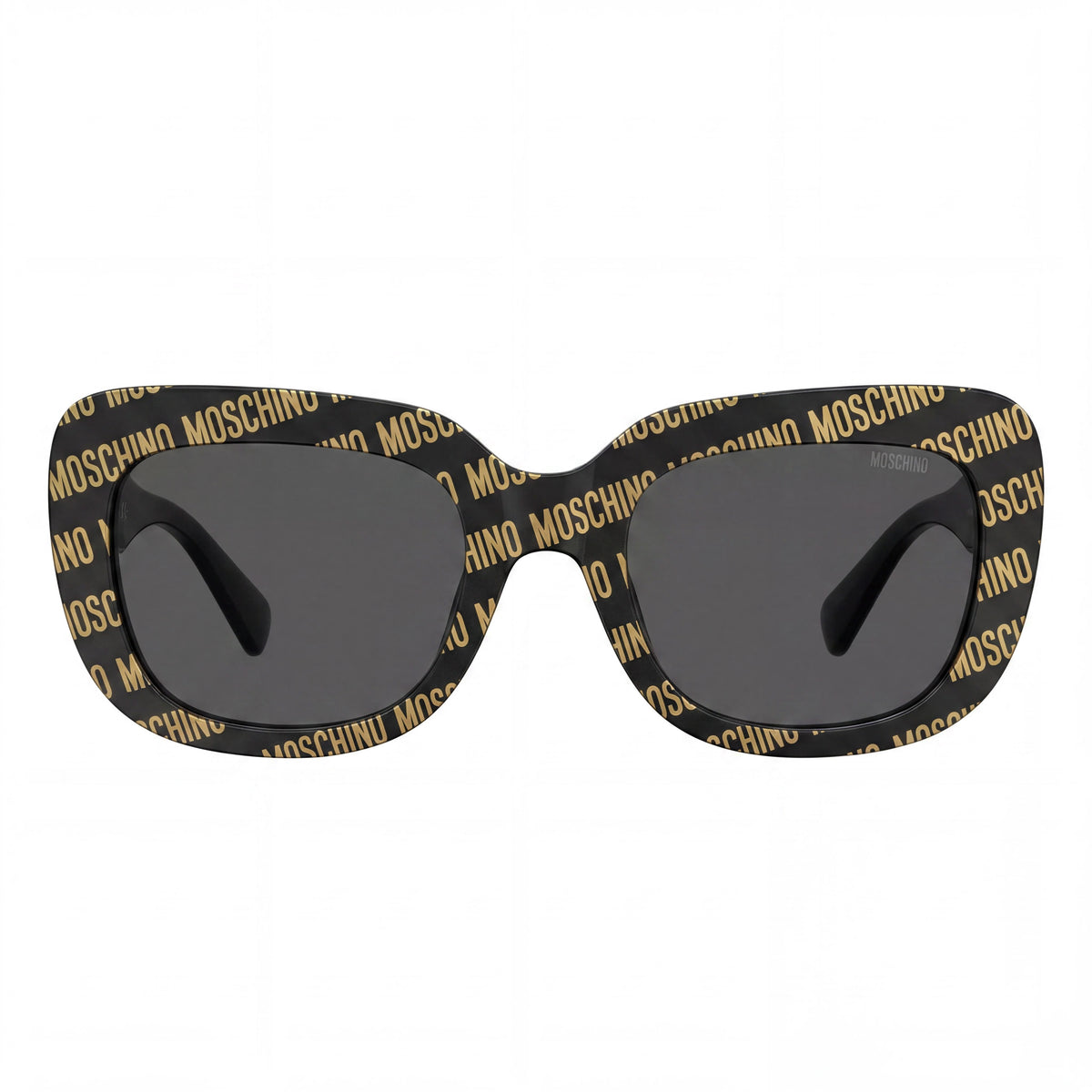 Moschino MOS132/S Pattern Black Oval Sunglasses for Women, 53mm, Photo 2