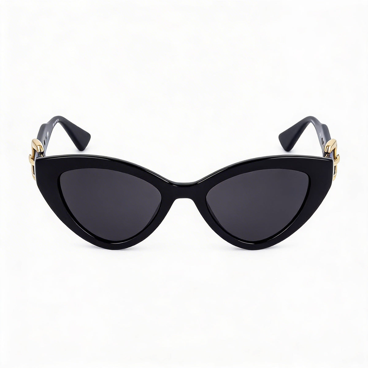 Moschino MOS142/S Black/Dark Grey Cat Eye Sunglasses for Women, 51mm, Photo 2