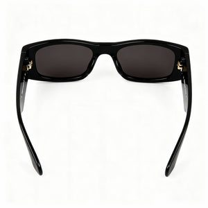 Moschino MOS145/S Rectangle Sunglasses Unisex — side view, Non-Polarized Grey lens