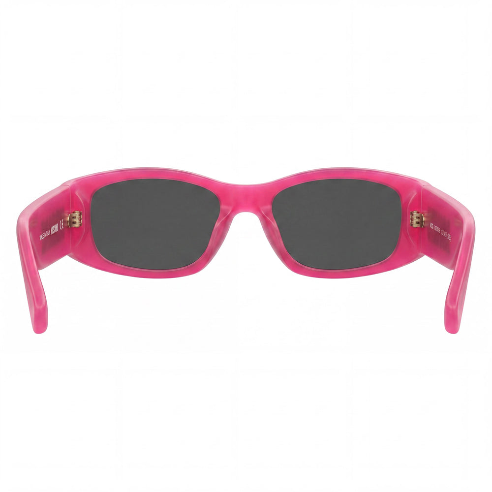 Moschino MOS145/S Rectangle Sunglasses Women — side view, Non-Polarized Grey lens
