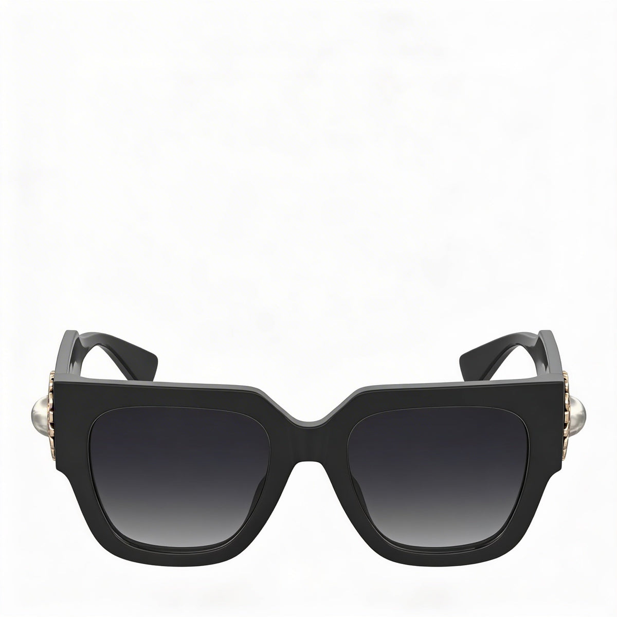 Moschino MOS153/S Gafas de sol rectangulares negras para mujer, 52 mm, Photo 2