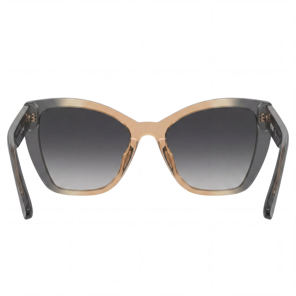 Moschino MOS155/S Cat Eye Sunglasses Men — side view, Non-Polarized Dark Grey Shaded lens