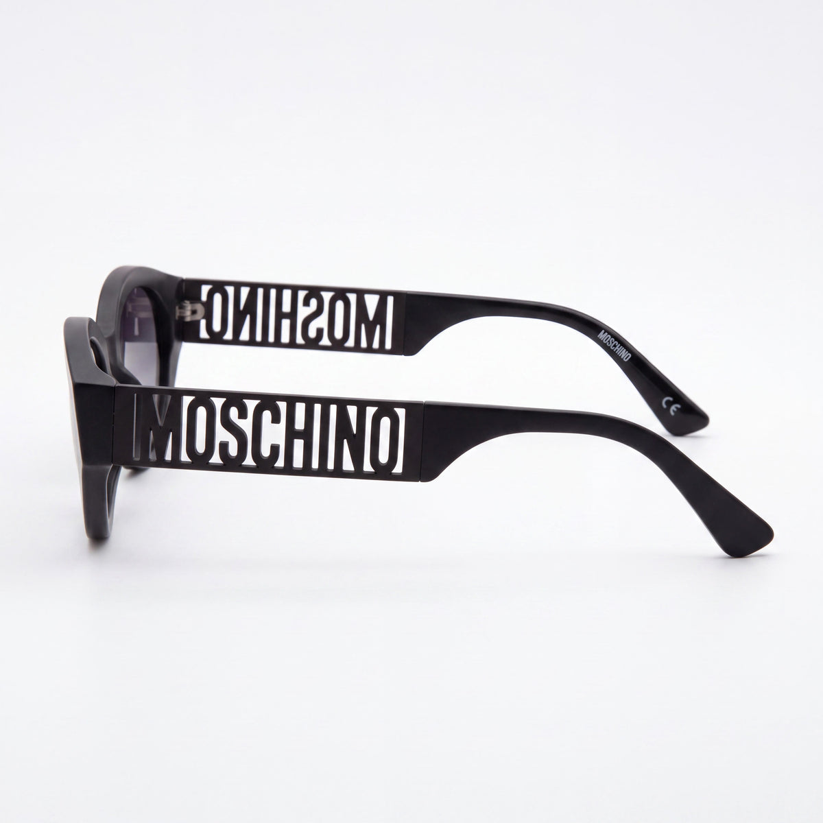 Moschino MOS160/S Black Oval Sunglasses for Women, 51mm, Photo 2