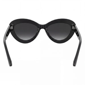Moschino MOS163/S Cat Eye Sunglasses Unisex — interior view, Non-Polarized lens detail