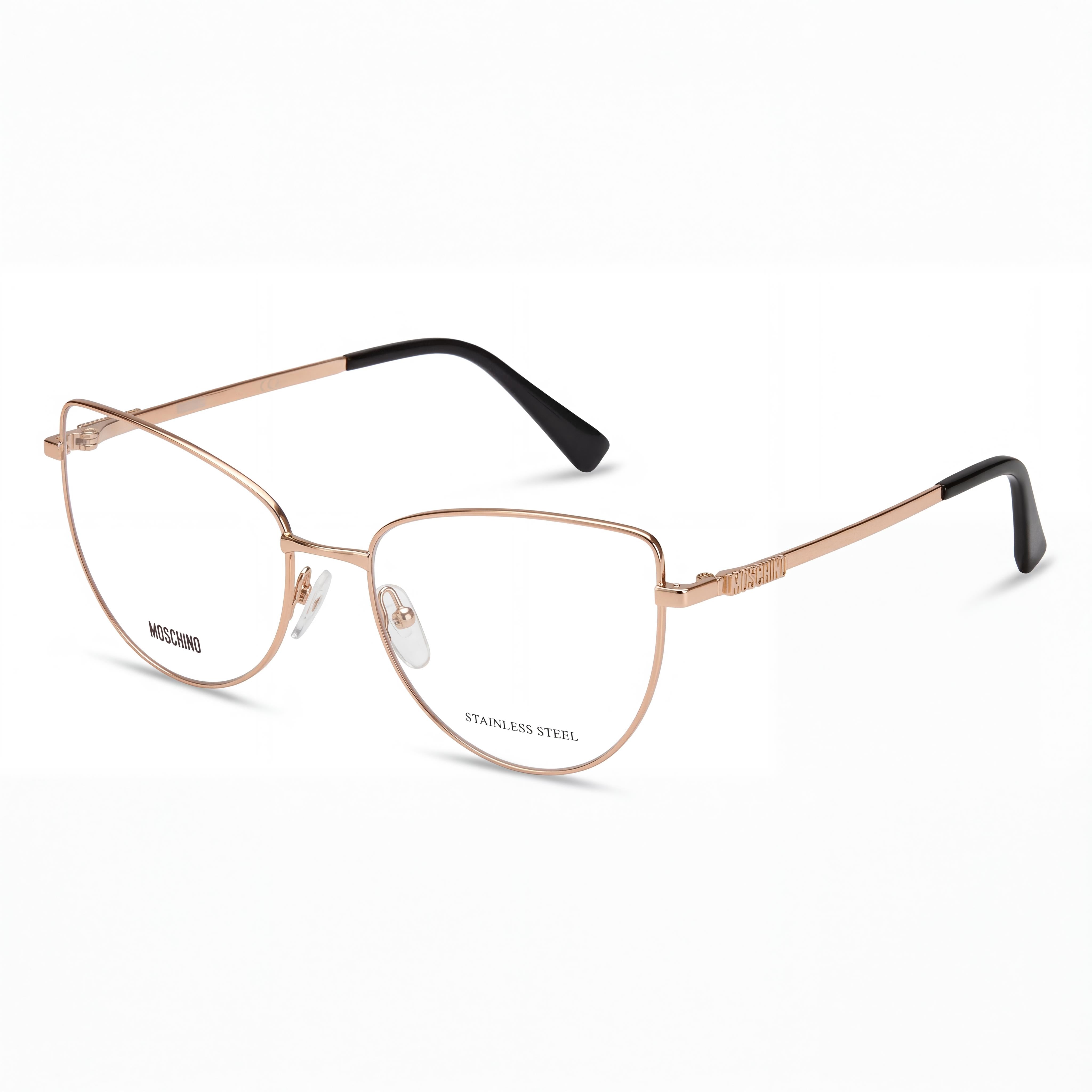 Gafas Moschino MOS534 de Ojo de Gato Oro Cobre para Mujer, 55 mm, Photo 1