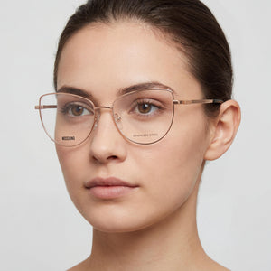 Moschino MOS534 Gold Eyeglasses Women — lifestyle wear, office and reading