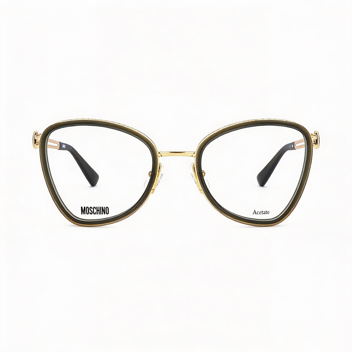 Moschino MOS584 Khaki Cat Eye Eyeglasses for Women, 52mm, Photo 2