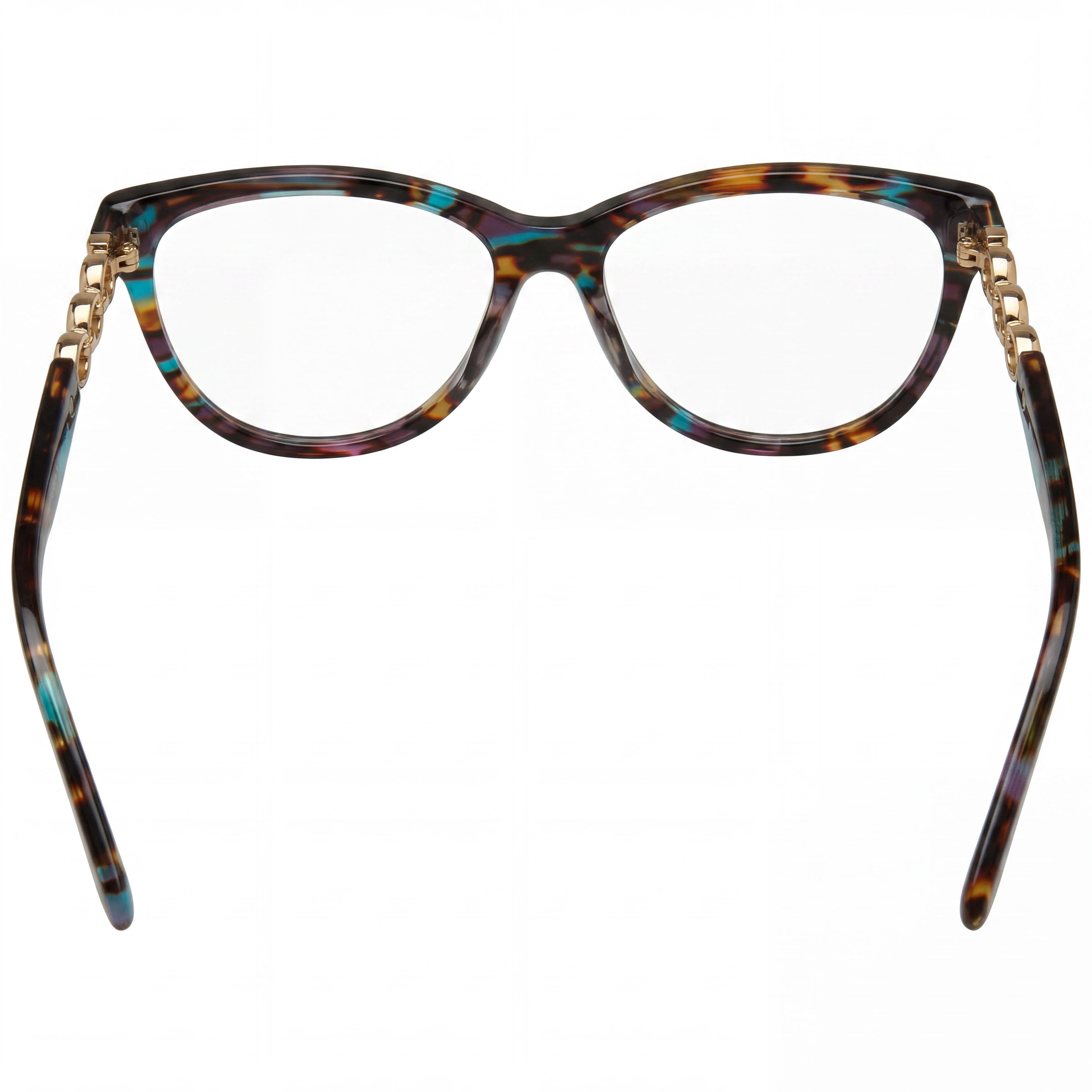 Moschino MOS589 Gafas de Mariposa Pulidas Azules para Mujer, 53mm, Photo 3