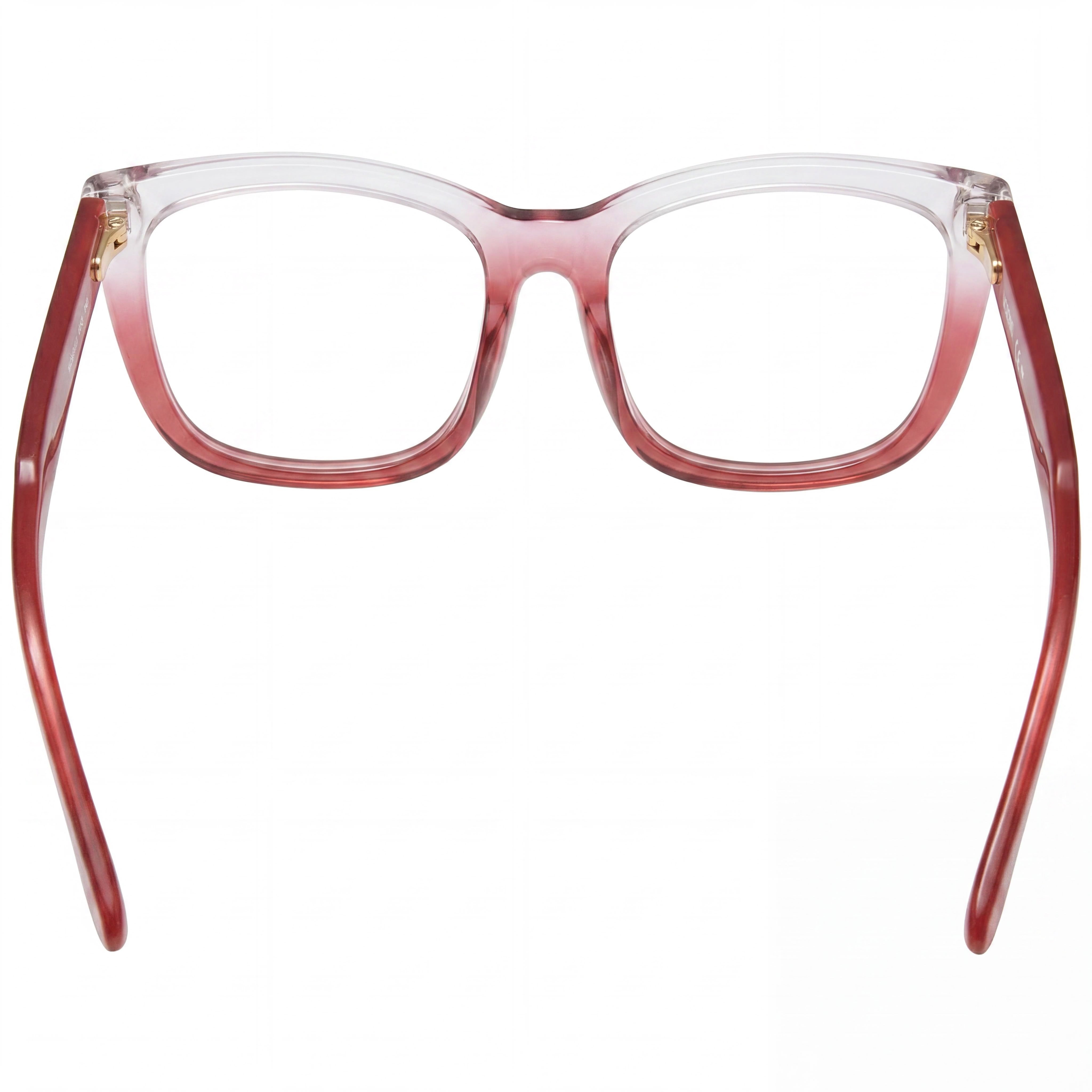 Moschino MOS603 Gafas Cuadradas Rojas de Cristal para Mujer, Acetato 52mm, Photo 3