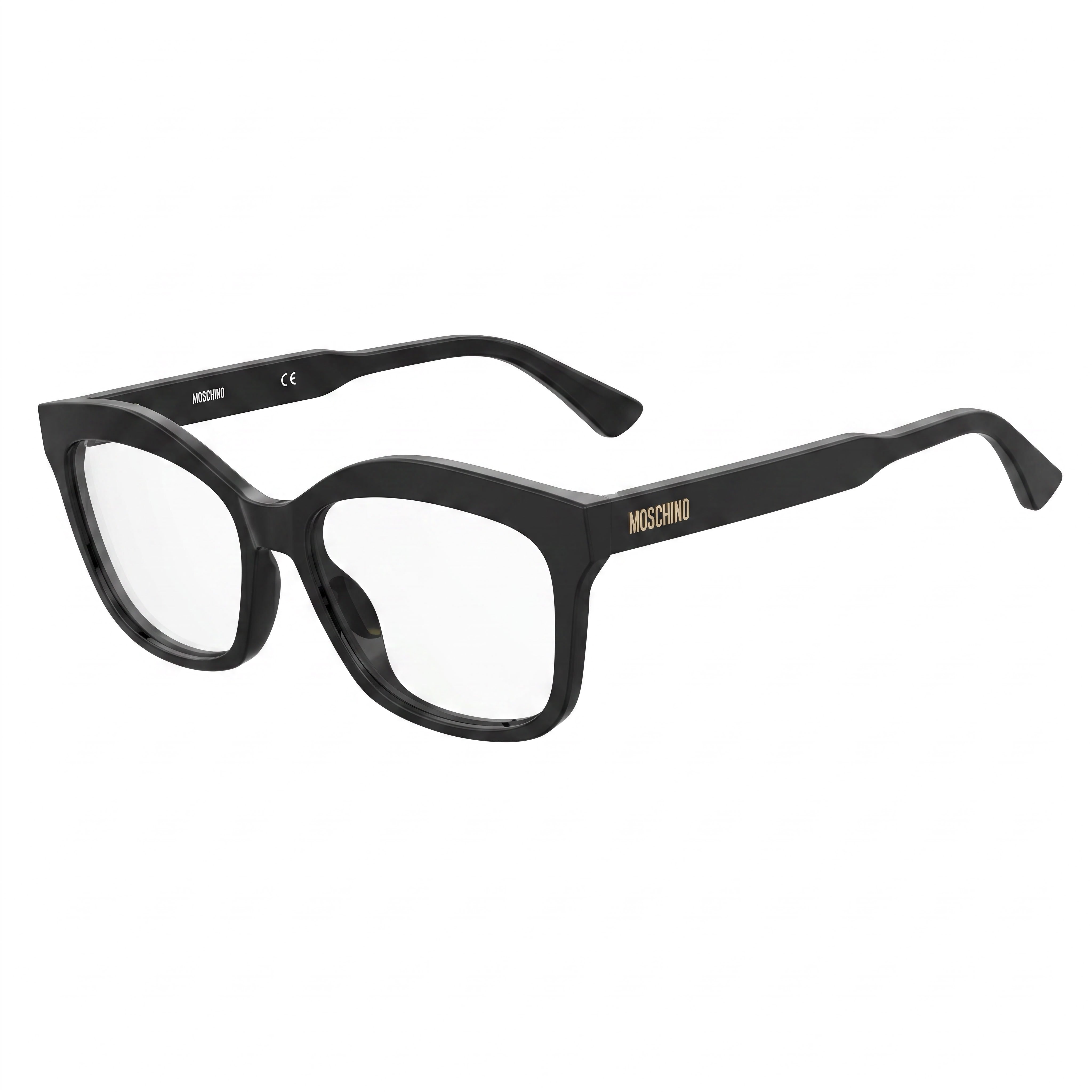 Moschino MOS606 Gafas para mujer de ojo de gato negras, Plástico, Photo 1